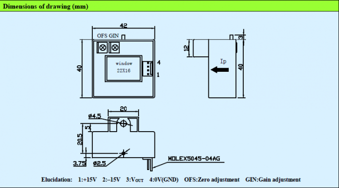 Transdutor seguro da corrente de laço aberto de Salão para a máquina de soldadura CS200N